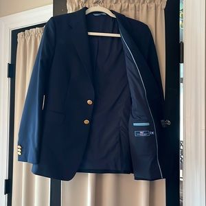 Boys Vineyard Vines Stretch Navy Wool Blazer